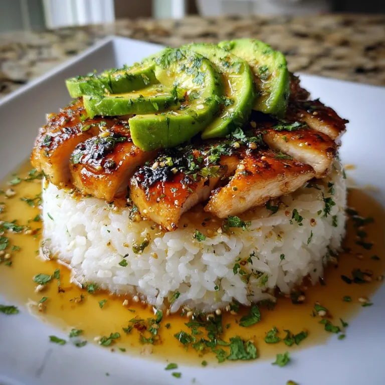 Photo of featured for Irresistible Honey Lime Chicken & Avocado Rice Stack: A Flavor Explosion