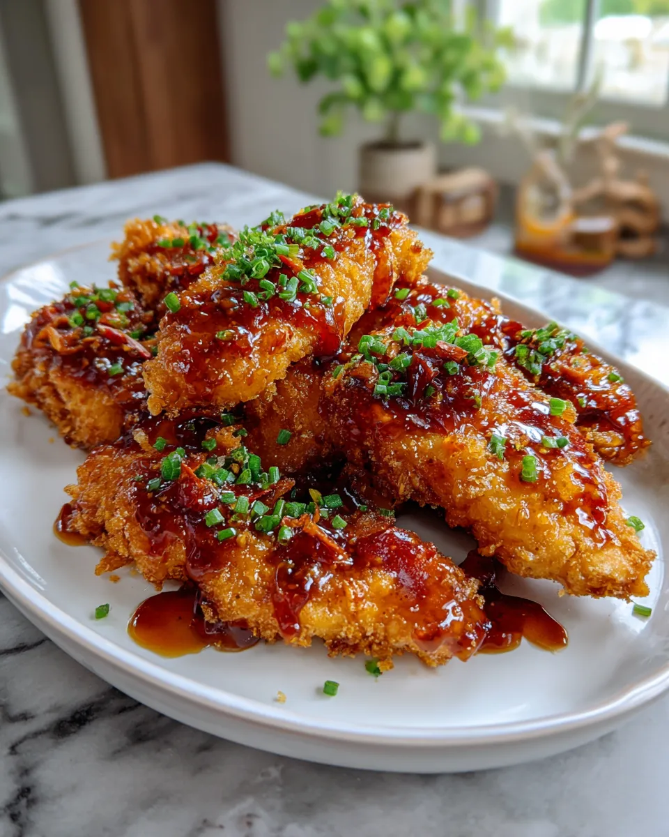 Photo of featured for Spicy Hot Honey Bacon Chicken Tenders: Irresistibly Crispy and Flavorful
