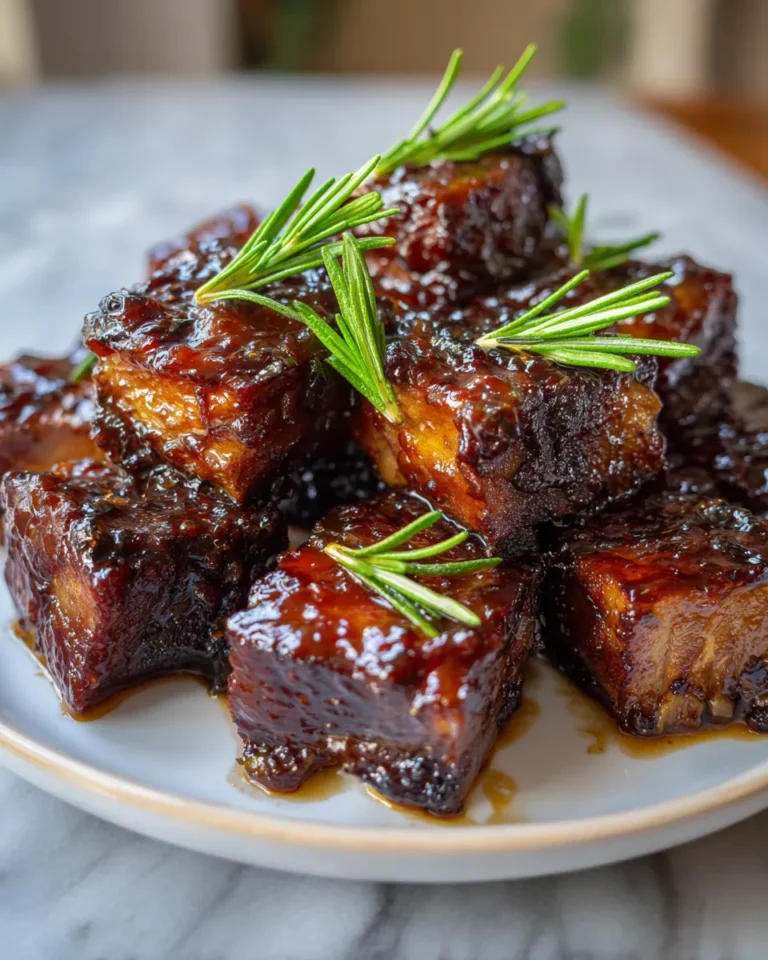 Photo of featured for Irresistible Maple Glazed Bacon Short Rib Bites