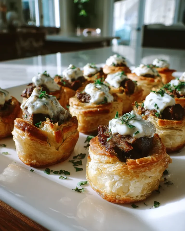Photo of featured for Savory Mini Beef Wellington Bites: Irresistible Horseradish Cream Delight