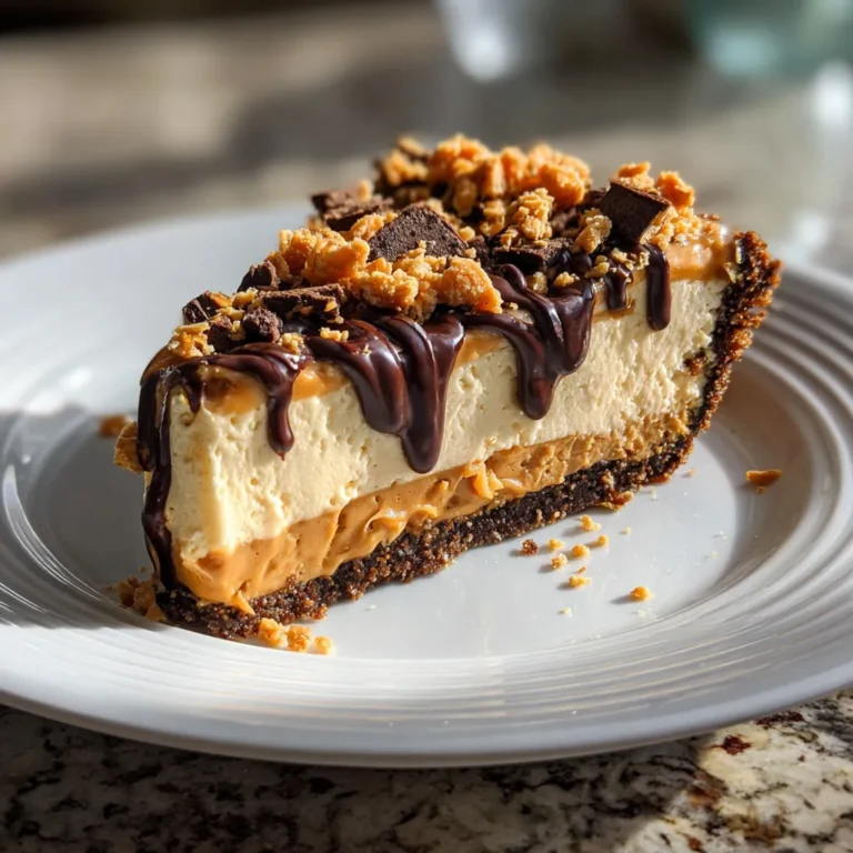 Photo of featured for Indulgent No-Bake Peanut Butter Crunch Pie: A Decadent Delight