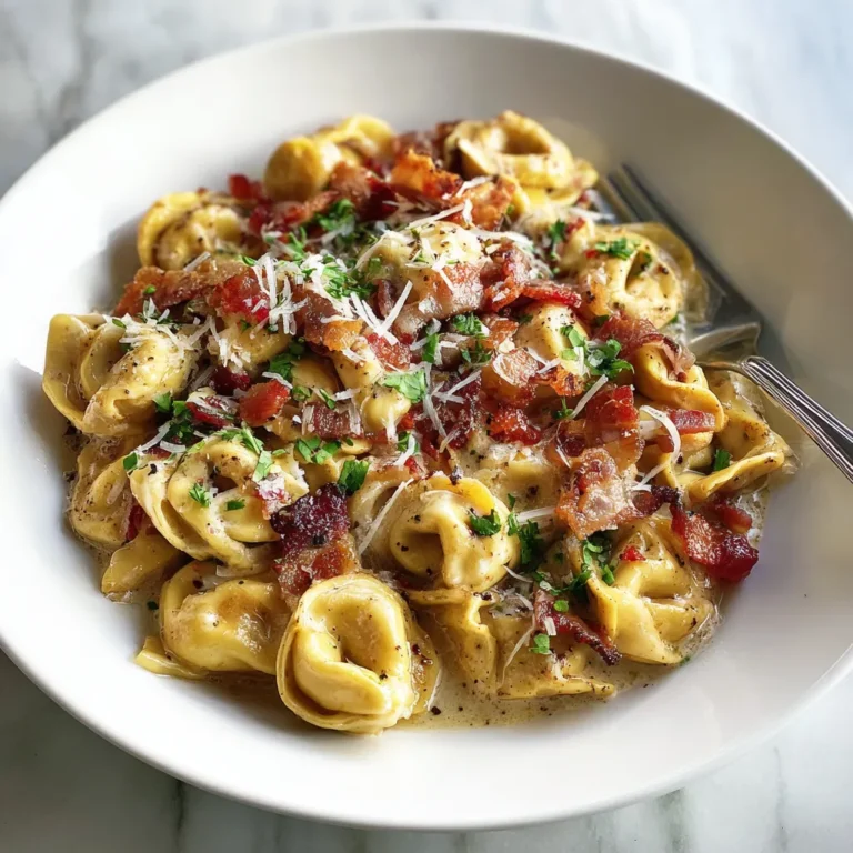 Photo of featured for Irresistible One-Pot Bacon Cheeseburger Tortellini