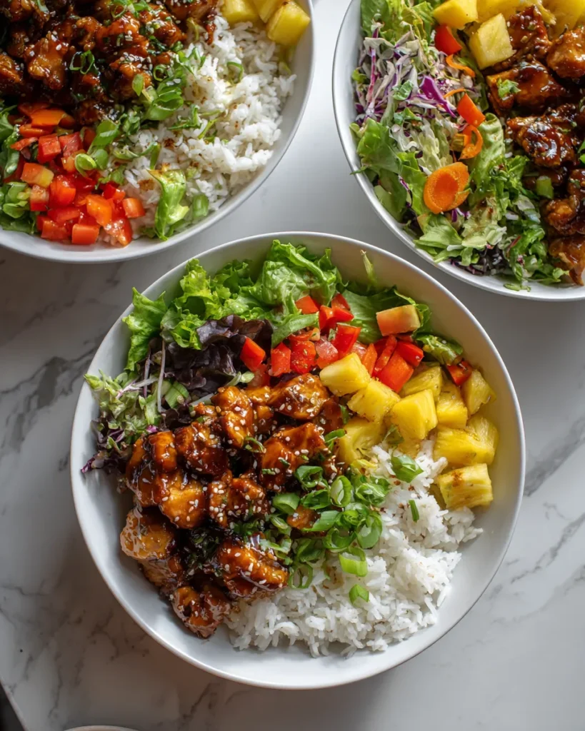 Photo of featured for Deliciously Tangy Pineapple Teriyaki Chicken Rice Bowls