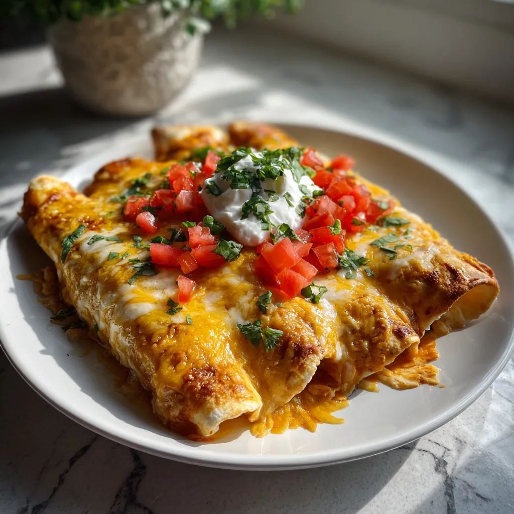 Photo of featured for Irresistible Queso Chicken Enchiladas: A Cheesy Delight