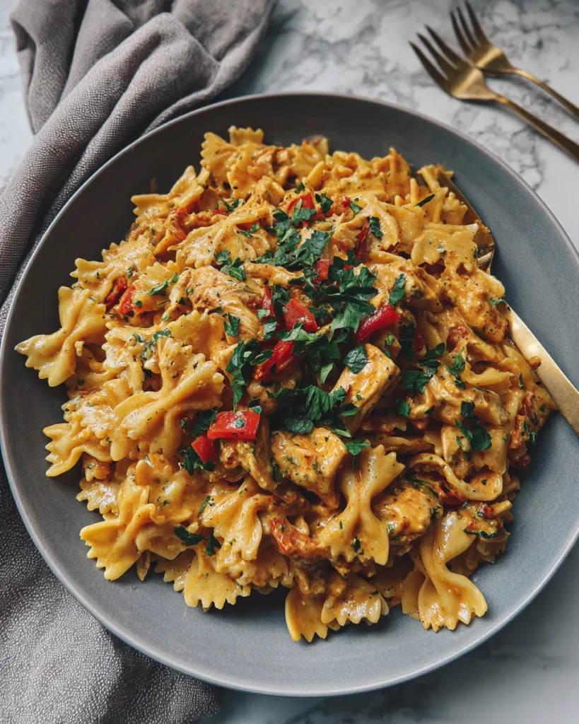 Photo of featured for Sizzling Ranch Chicken Fajita Pasta: A Flavor Explosion