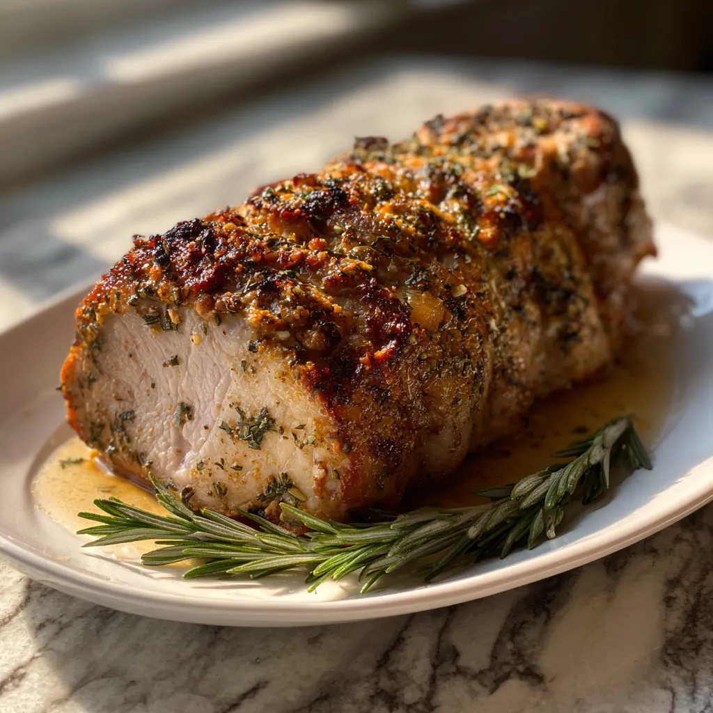 Photo of featured for Savor the Succulent: Slow Cooker Garlic Herb Pork Roast