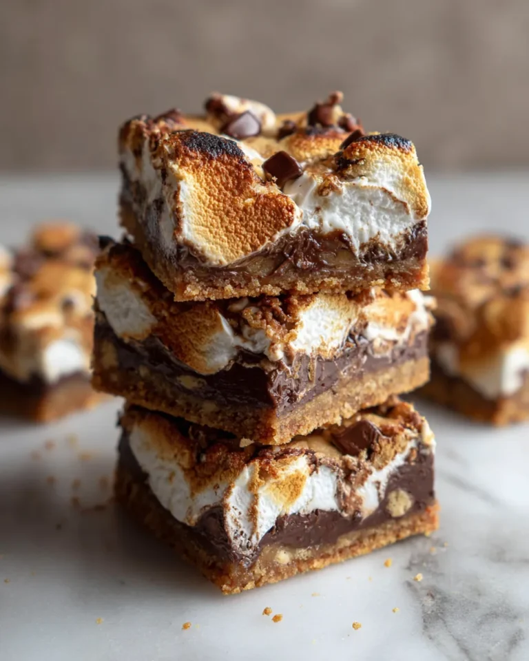 Photo of featured for Indulgent S'mores Cookie Dough Bars: A Decadent Delight