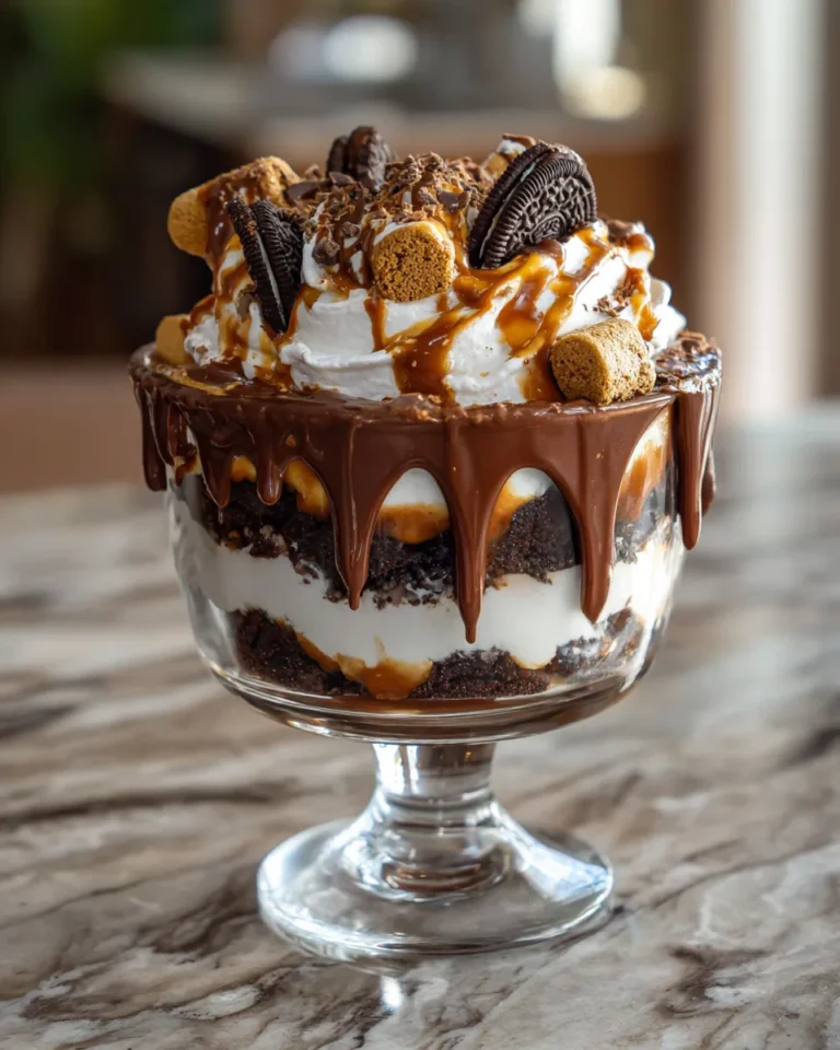 Photo of featured for Indulgent S’mores Oreo Brownie Trifle: A Decadent Delight