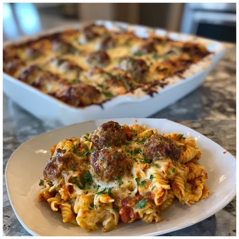 Photo of featured for Savory Smothered Meatball and Pasta Bake: A Cheesy Delight