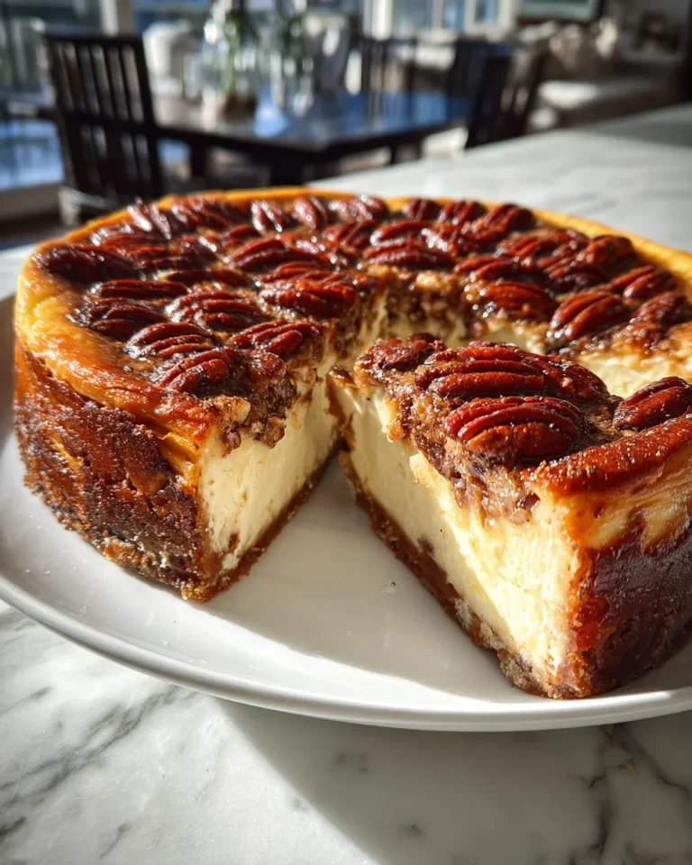 Photo of featured for Decadent Southern Pecan Pie Cheesecake: Indulge in a Slice of Heaven