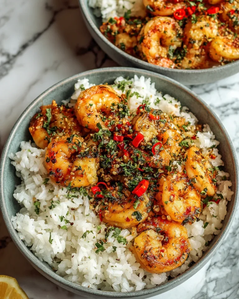 Photo of featured for Spicy Garlic Butter Shrimp and Rice Bowls: Mouthwatering Perfection