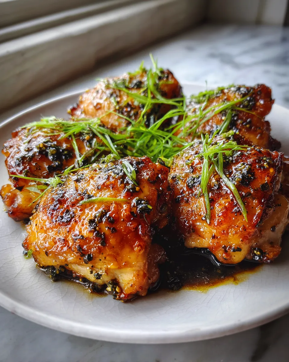 Photo of featured for Spicy Maple Dijon Chicken Thighs: Fiery Flavor Explosion