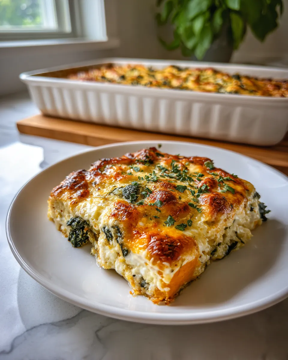 Photo of featured for Indulgent Sweet Potato and Kale Alfredo Bake: A Decadent Twist on Comfort Food