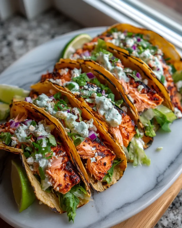 Photo of featured for Sizzling Blackened Salmon Street Tacos: A Flavor Explosion