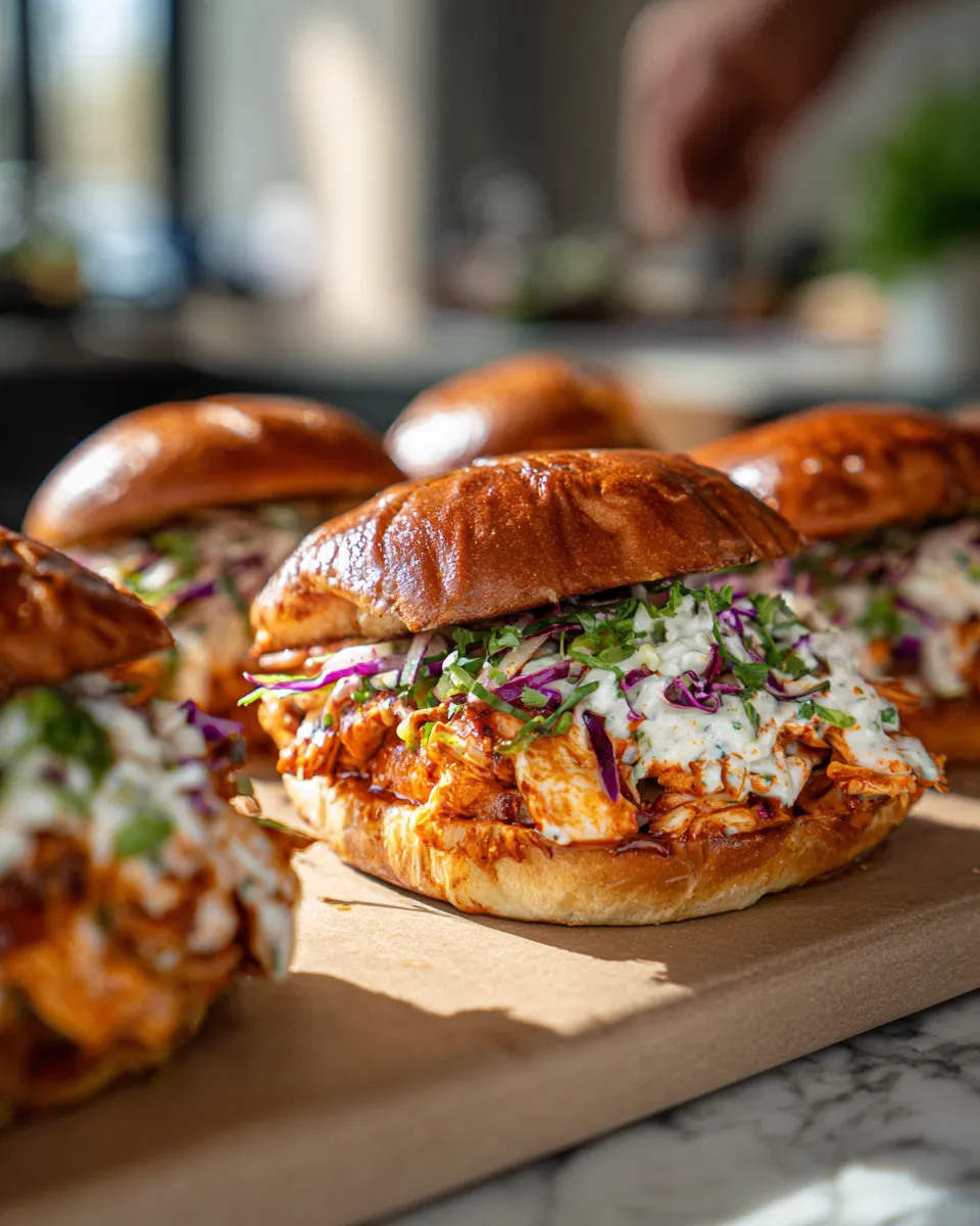 Photo of featured for Spicy Buffalo Ranch Chicken Melt Sandwiches: A Flavor Explosion