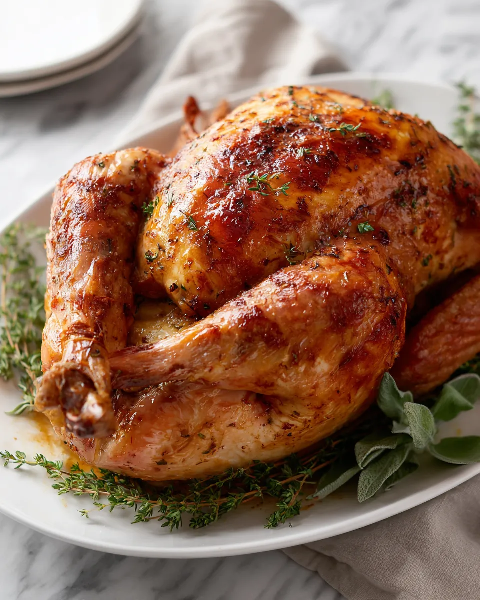 Photo of featured for Indulgent Creamy Garlic Dijon Roasted Turkey: A Decadent Feast