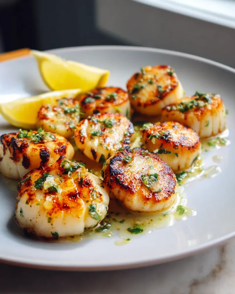 Photo of featured for Grilled Scallops: Mouthwatering Lemon Butter Glaze Recipe