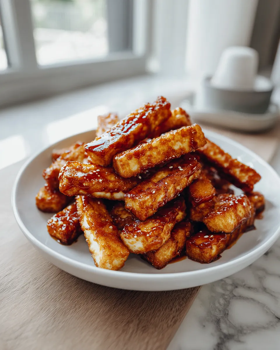 Photo of featured for Spicy Hot Honey Halloumi Fries: A Mouthwatering Delight