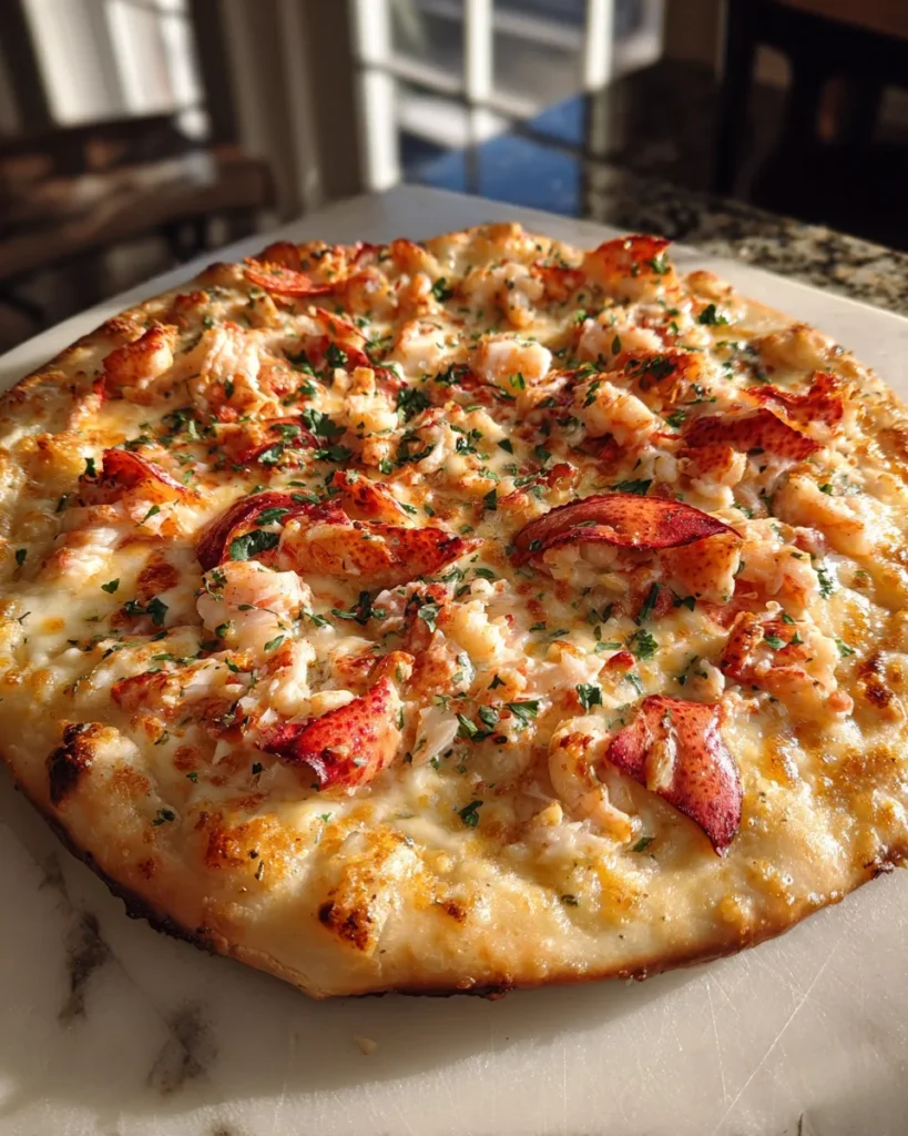 Photo of featured for Indulgent Lobster Alfredo Pizza: A Decadent Delight