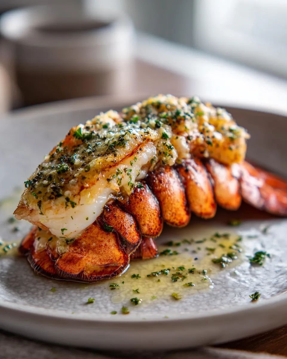 Photo of featured for Indulgent Lobster Tail with Luxurious Garlic Parmesan Butter