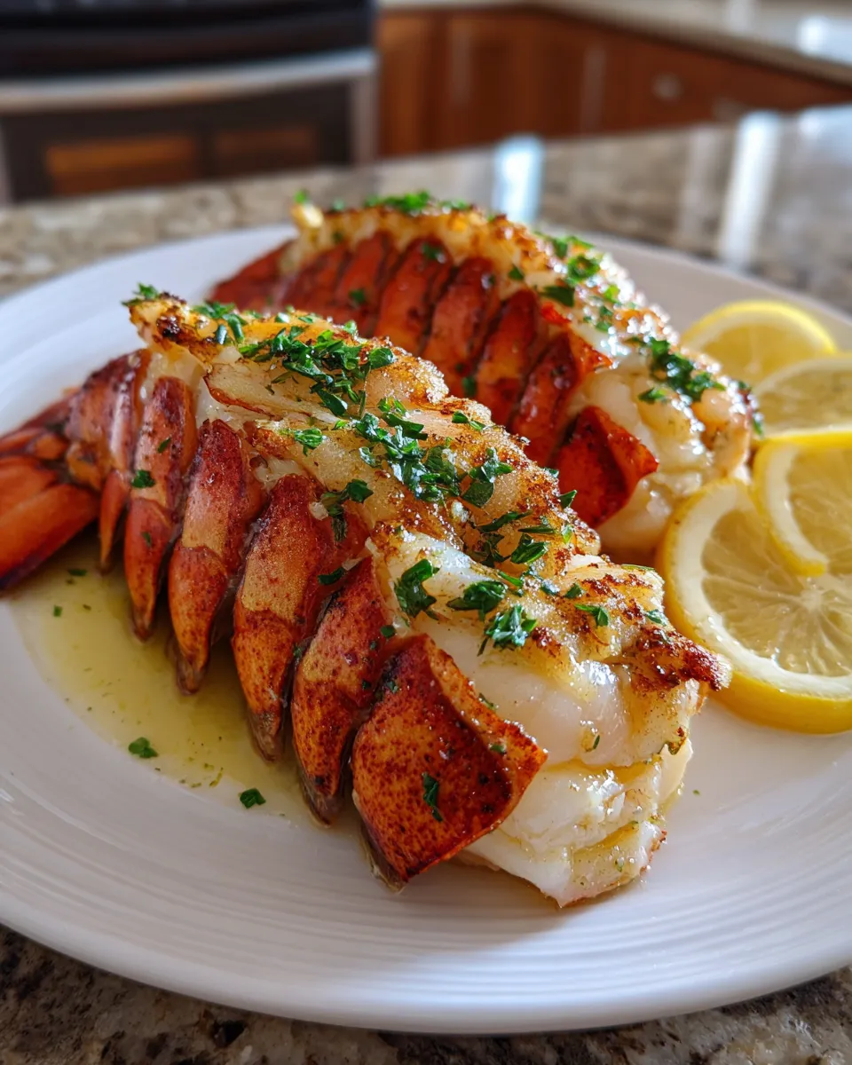 Photo of featured for Indulgent Lobster Tail with Zesty Lemon Garlic Butter