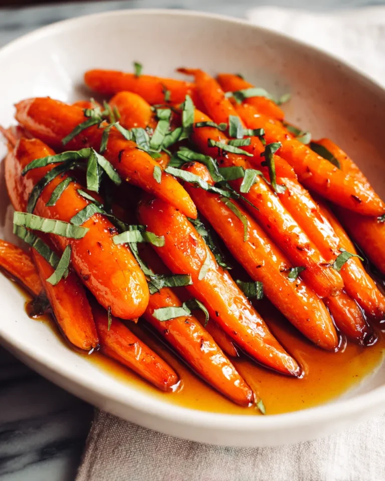 Photo of featured for Irresistible Maple Bourbon Glazed Carrots