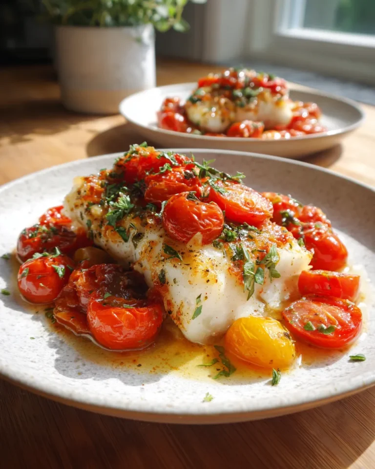 Photo of featured for Savory Mediterranean Baked Haddock with Tomatoes: A Flavorful Delight
