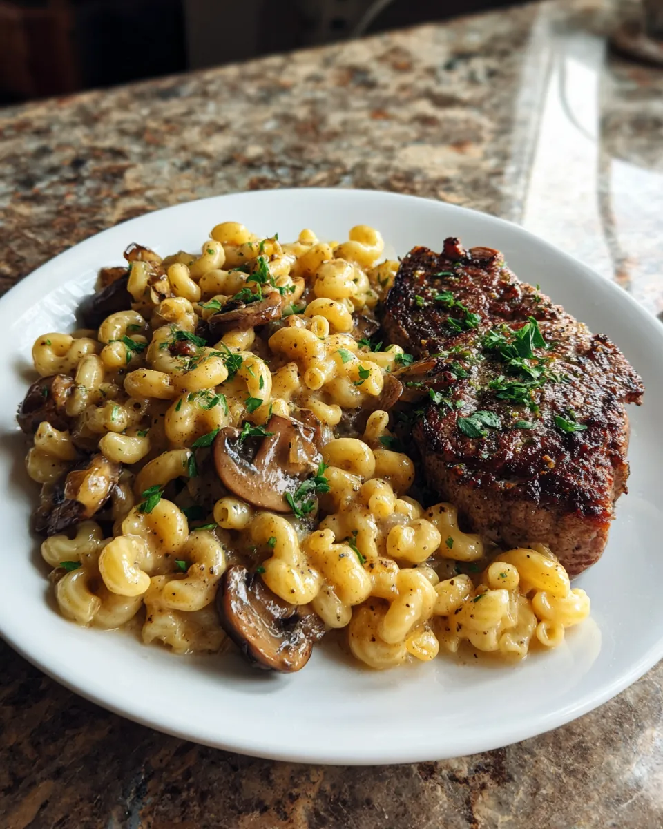 Photo of featured for Sizzling Peppercorn Steak and Macaroni Skillet: A Flavor Explosion