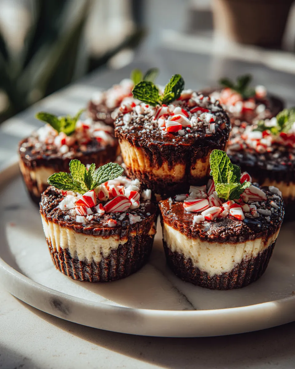 Photo of featured for Indulgent Peppermint Bark Oreo Cheesecake Cups: A Decadent Holiday Treat