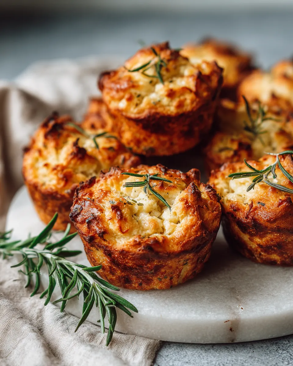 Photo of featured for Irresistible Rustic Rosemary Parmesan Bread Muffins