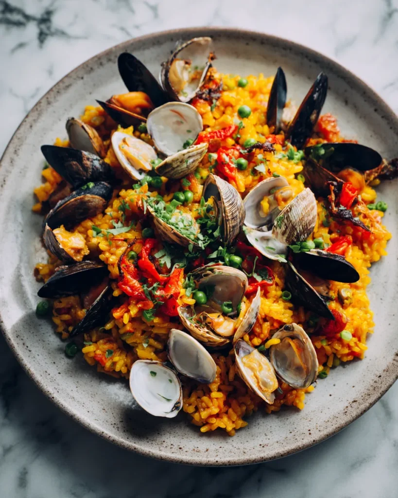 Photo of featured for Irresistible Seafood Paella: Dive into Clams and Mussels Delight