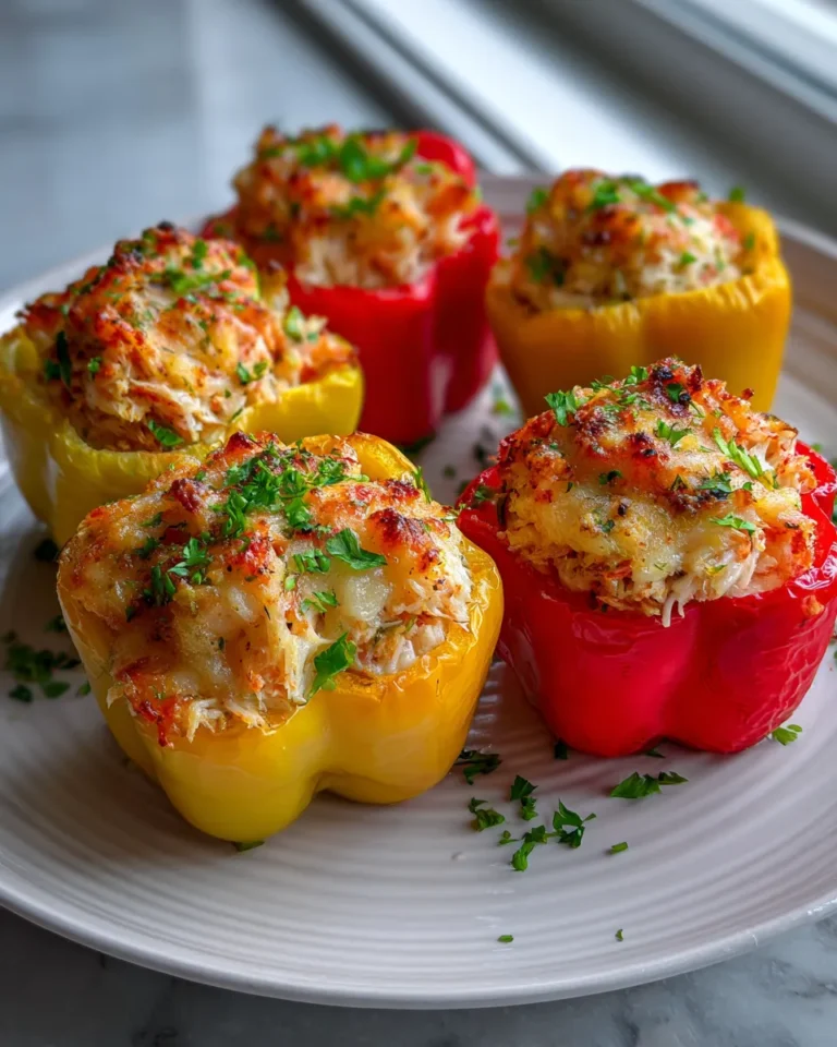 Photo of featured for Delicious Shrimp and Crab Stuffed Bell Peppers: A Flavorful Twist on a Classic Dish