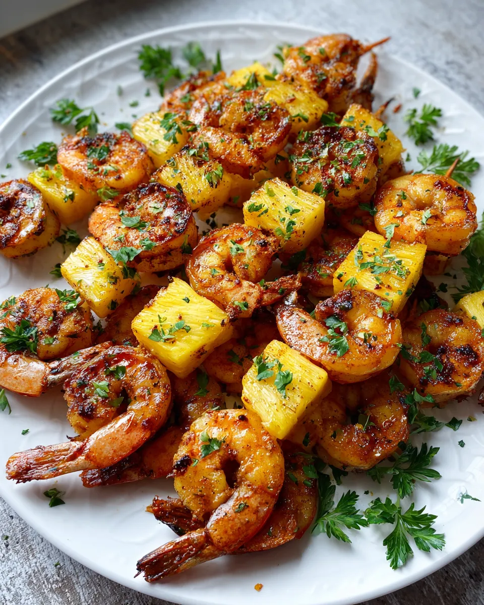 Photo of featured for Delicious Shrimp and Pineapple Skewers: A Tropical Delight