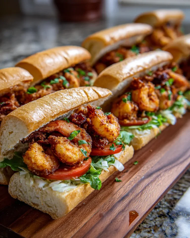 Photo of featured for Decadent Shrimp Po' Boy Sandwiches: A Taste of New Orleans