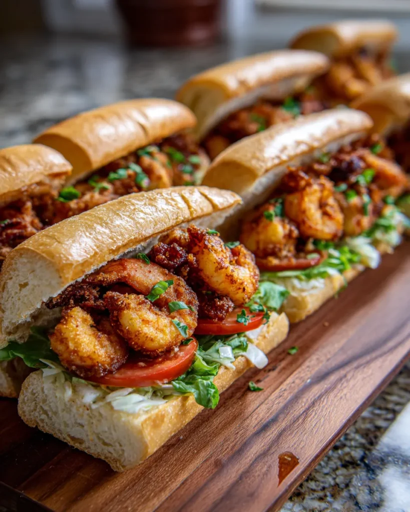 Photo of featured for Decadent Shrimp Po' Boy Sandwiches: A Taste of New Orleans