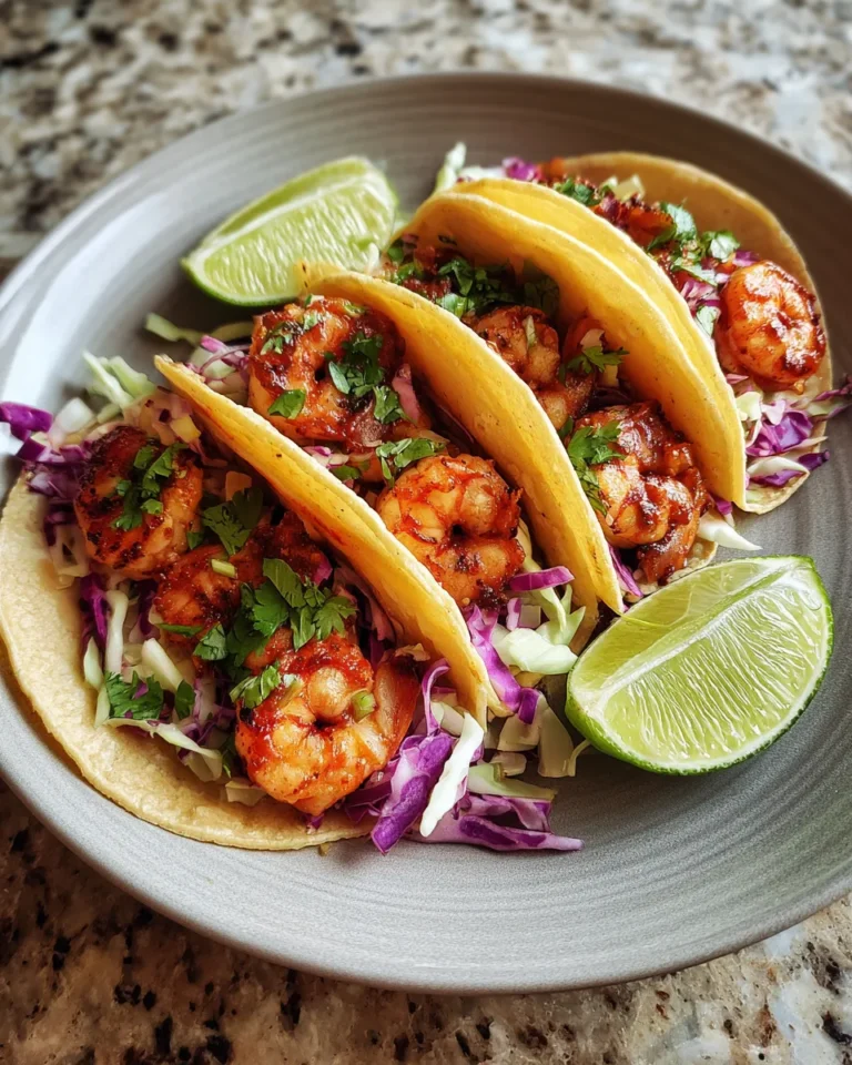 Photo of featured for Delicious Shrimp Tacos with Zesty Cilantro Lime Slaw