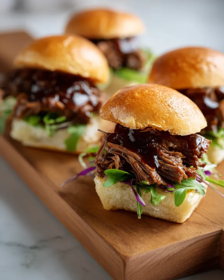 Photo of featured for Indulgent Slow-Cooked Bourbon Beef Rib Sliders