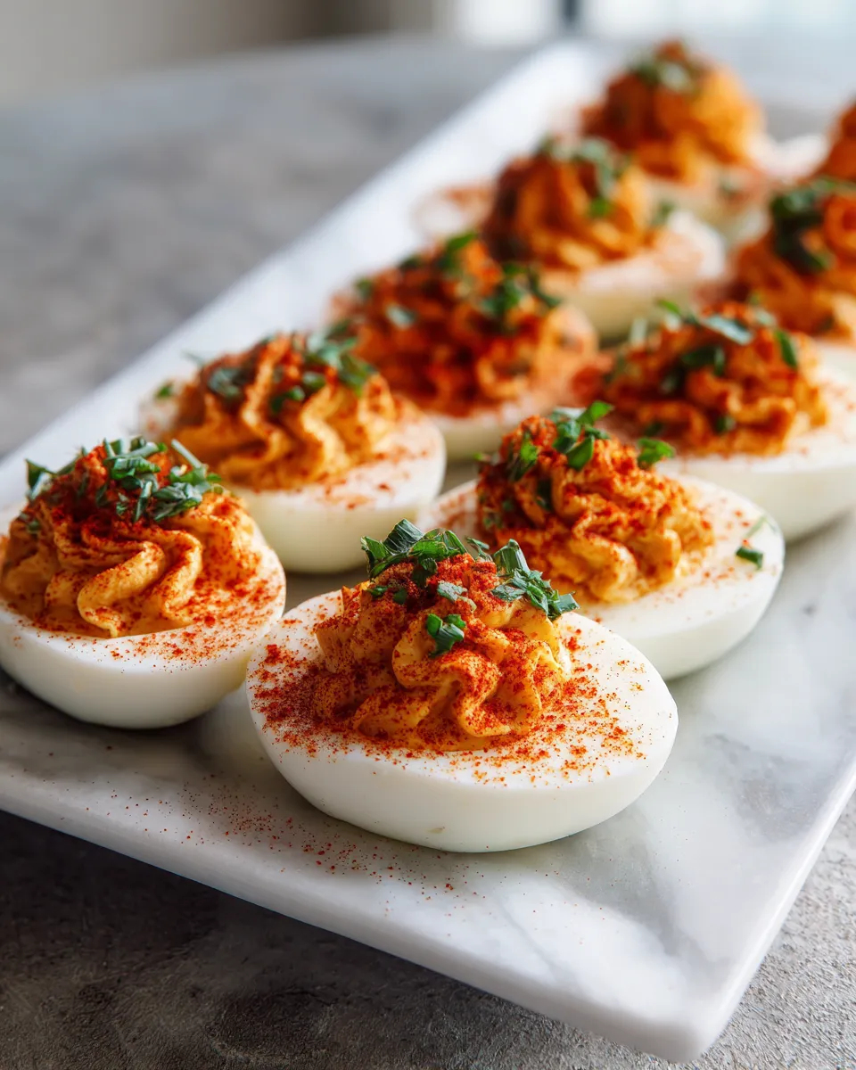 Photo of featured for Sizzling Smoked Paprika Deviled Eggs: A Fiery Twist on a Classic Favorite
