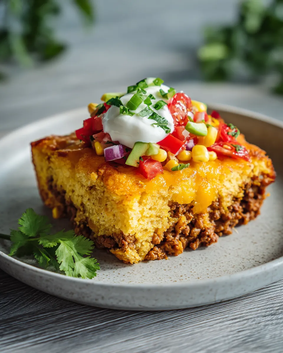Photo of featured for Savory Southwest Ground Turkey Cornbread Bake: A Flavorful Fiesta