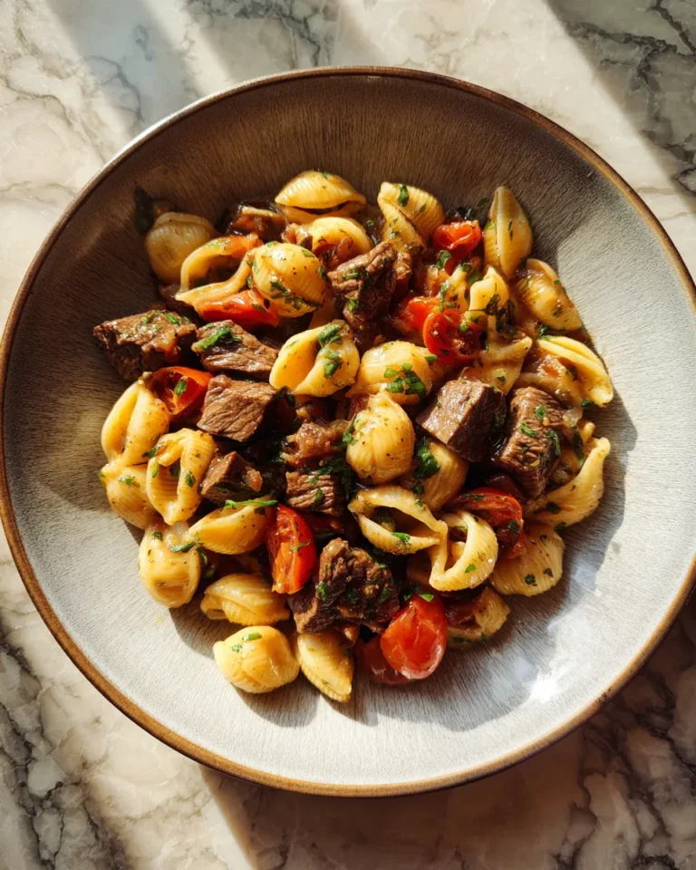 Photo of featured for Savory Steak Bites and Shell Pasta: A Mouthwatering Duo