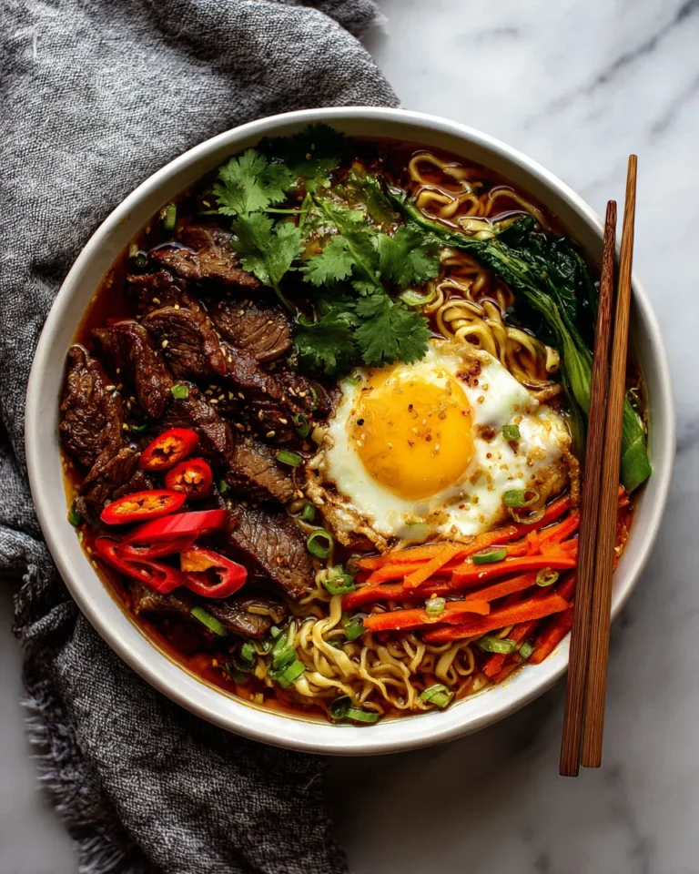 Photo of featured for Deliciously Spicy Asian Beef Noodle Bowls