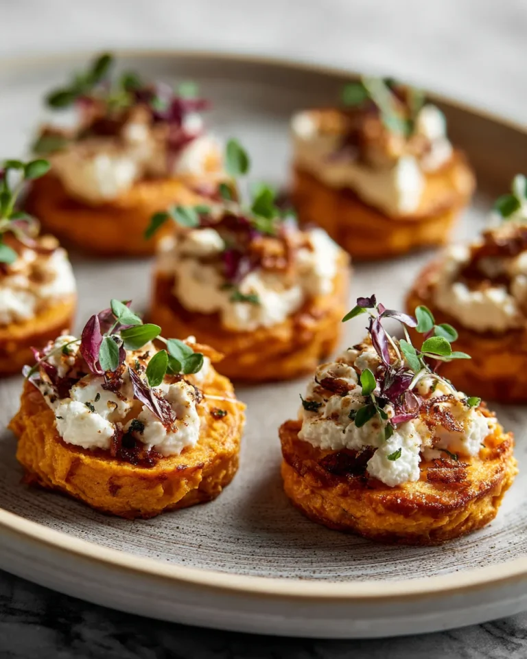 Photo of featured for Irresistible Sweet Potato Goat Cheese Rounds: A Delicious Delight