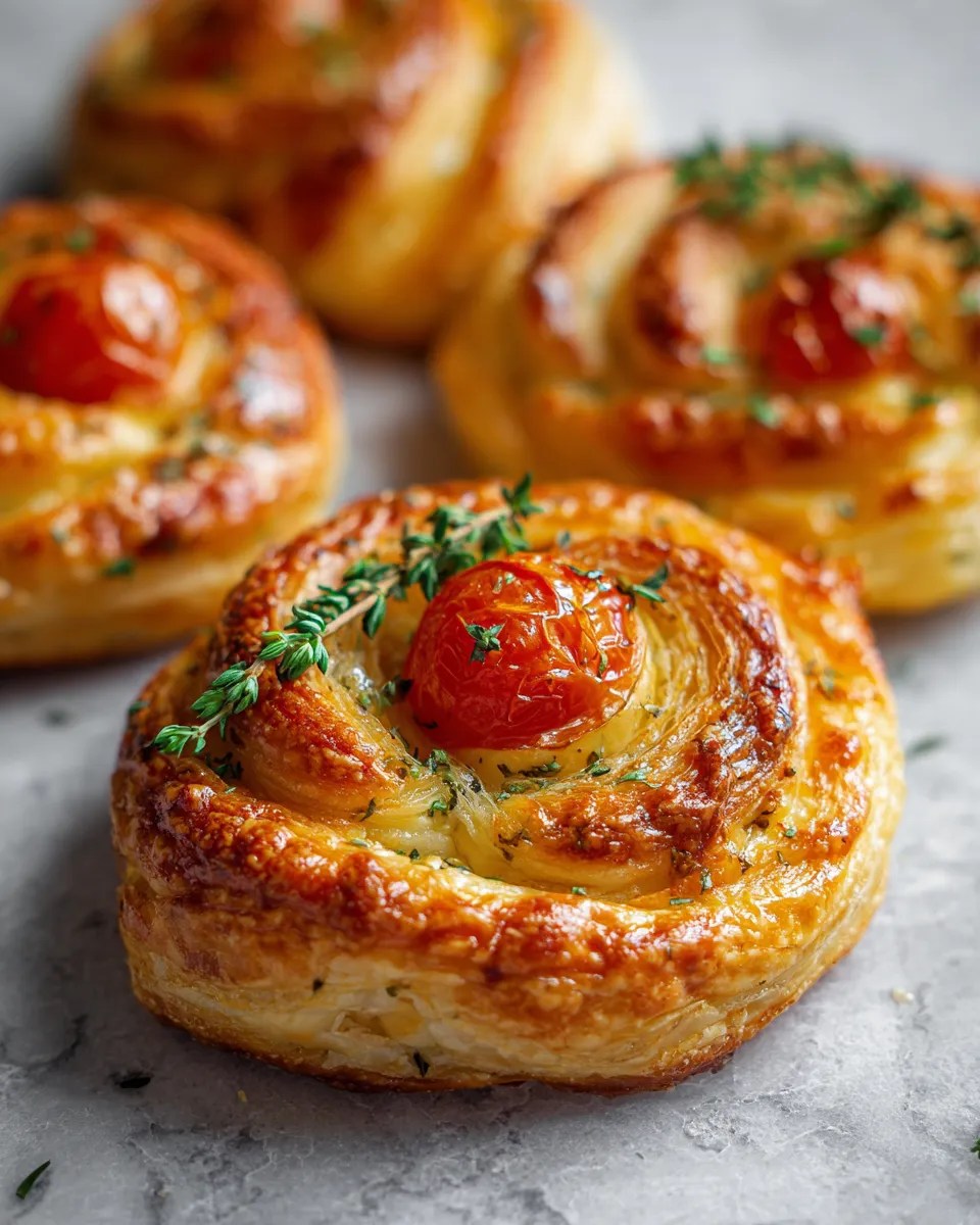 Photo of featured for Indulgent Tomato Cream Cheese Puff Pastry Delight