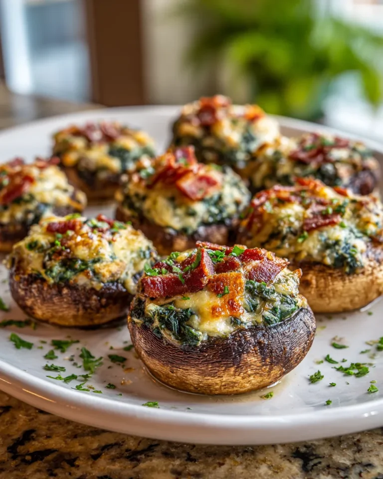Photo of featured for Irresistible Bacon and Spinach Stuffed Mushrooms: A Flavor Explosion