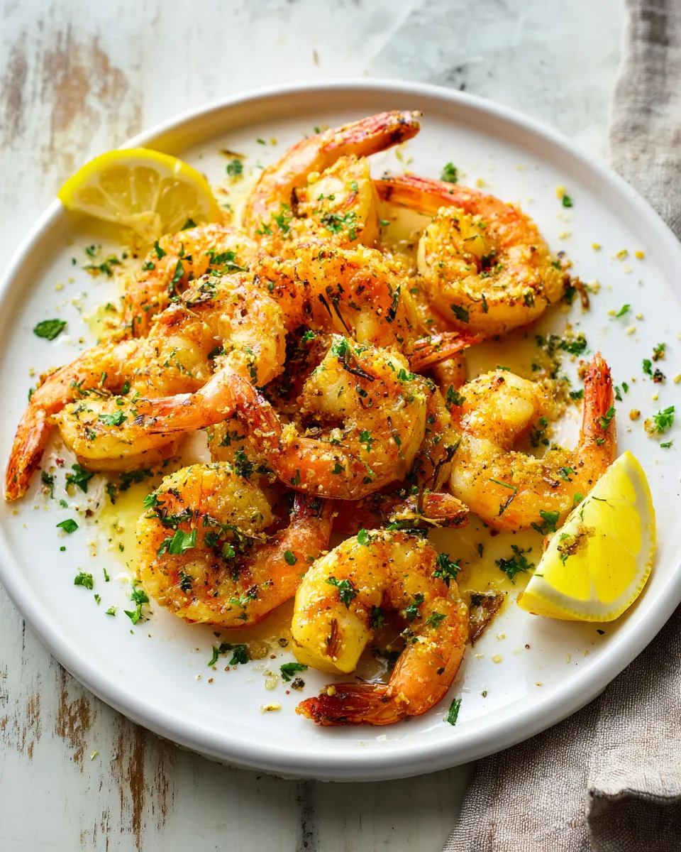 Photo of featured for Irresistible Baked Lemon Garlic Shrimp Scampi Recipe
