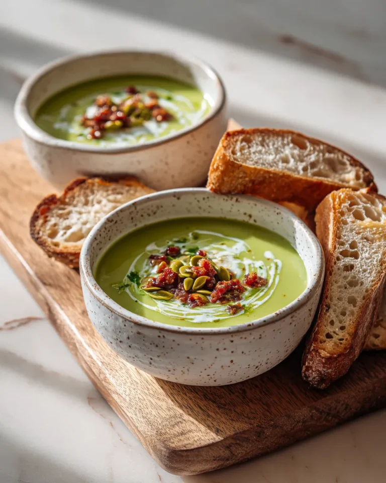 Photo of featured for Comforting Cozy Roasted Poblano Soup