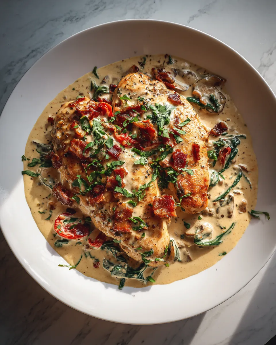 Photo of featured for Creamy Tuscan Chicken Skillet: Indulge in this Decadent Delight