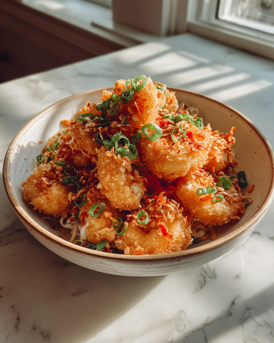 Photo of featured for Crispy Bang Bang Shrimp Bowls: Irresistibly Crunchy Delight