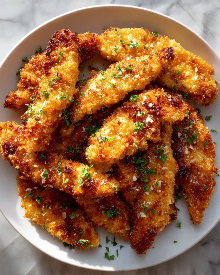 Photo of featured for Irresistible Crispy Garlic Parmesan Chicken Tenders