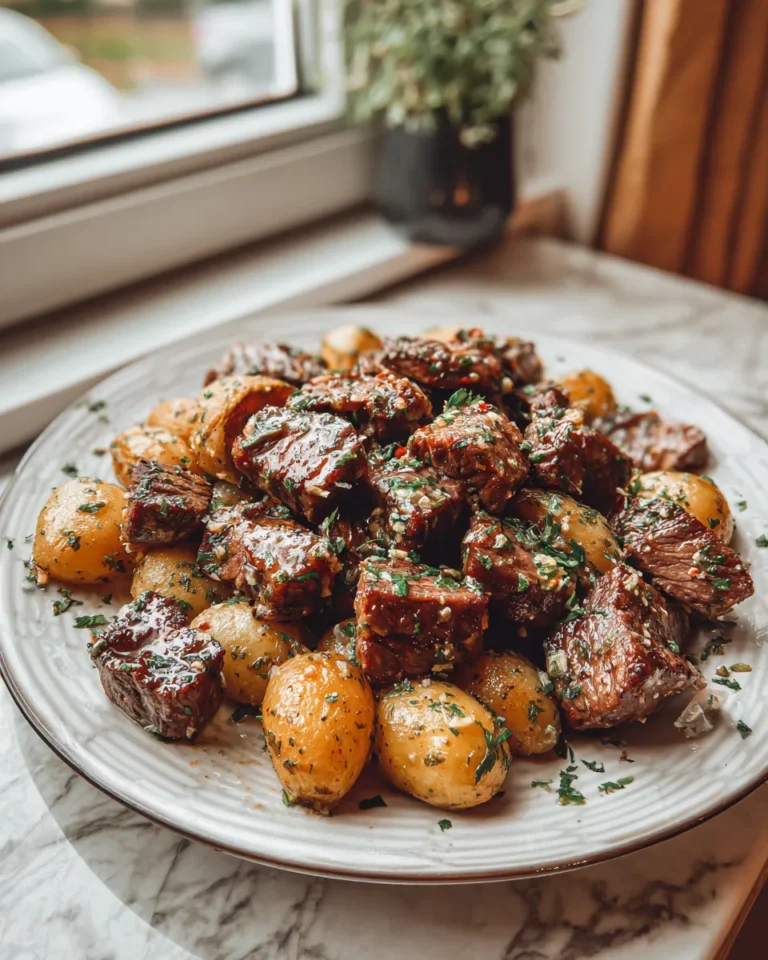 Photo of featured for Irresistible Garlic Butter Steak Bites: A Flavorful Feast of Potatoes